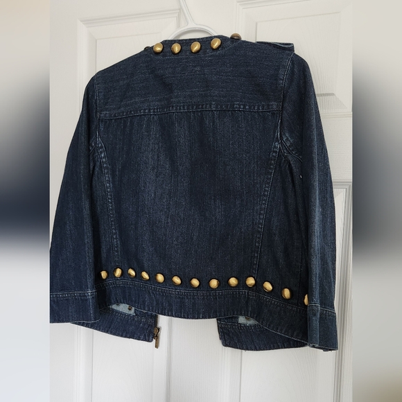 Michael Kors studded jean jacket - Picture 2 of 4